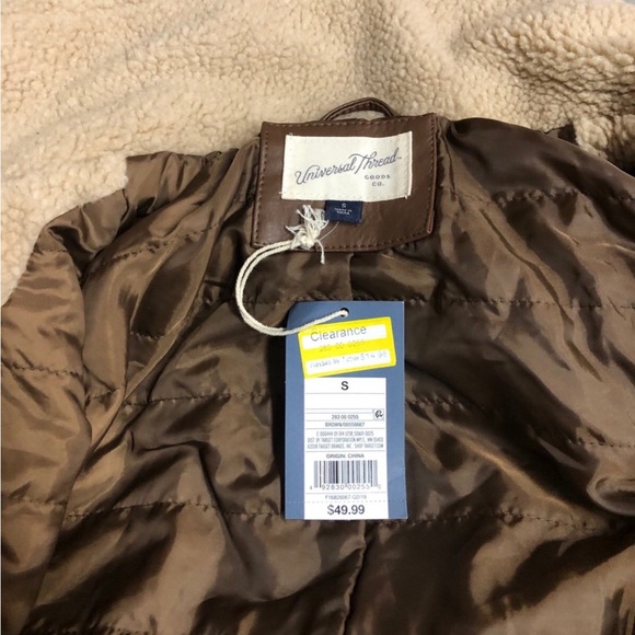 UNIVERSAL THREAD WOOL/LEATHER  JACKET - Picture 2 of 3